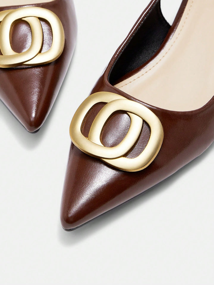 Pantofi SHEIN, maro