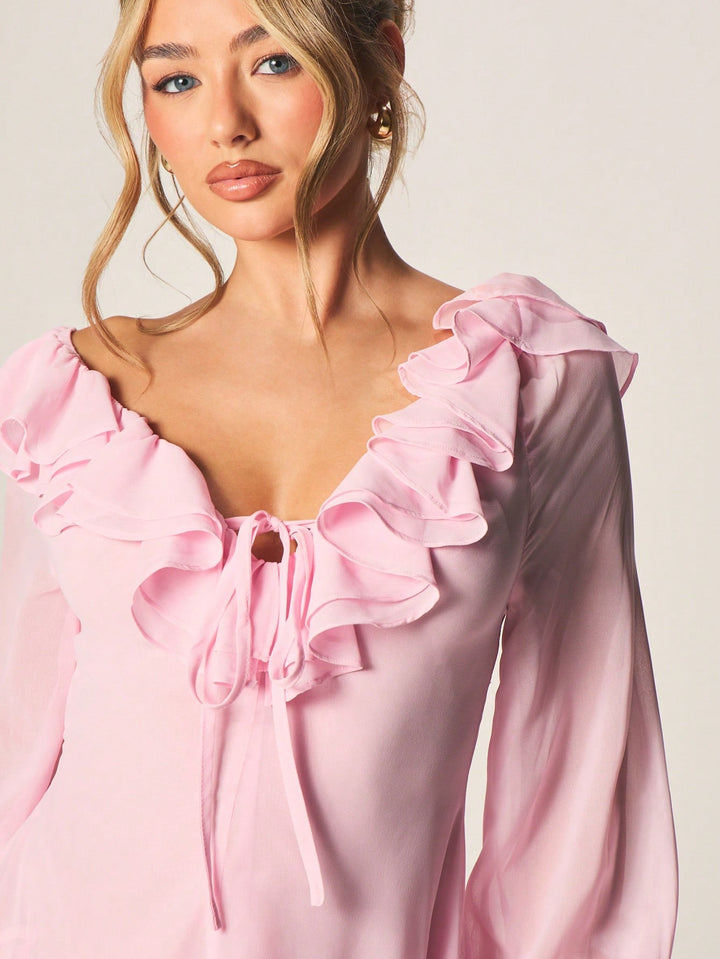 Rochie mini SHEIN, roz