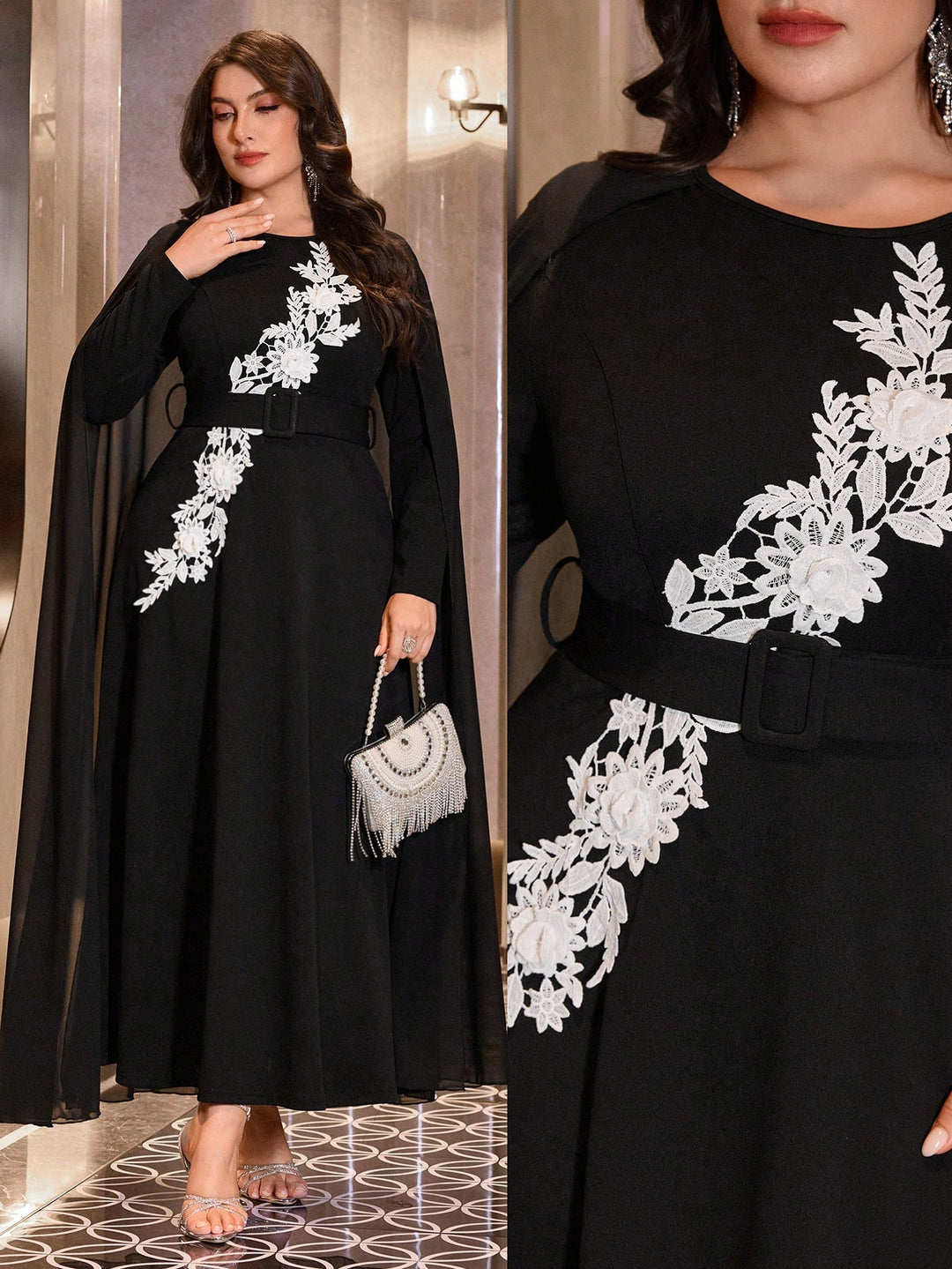 Rochie maxi SHEIN, negru