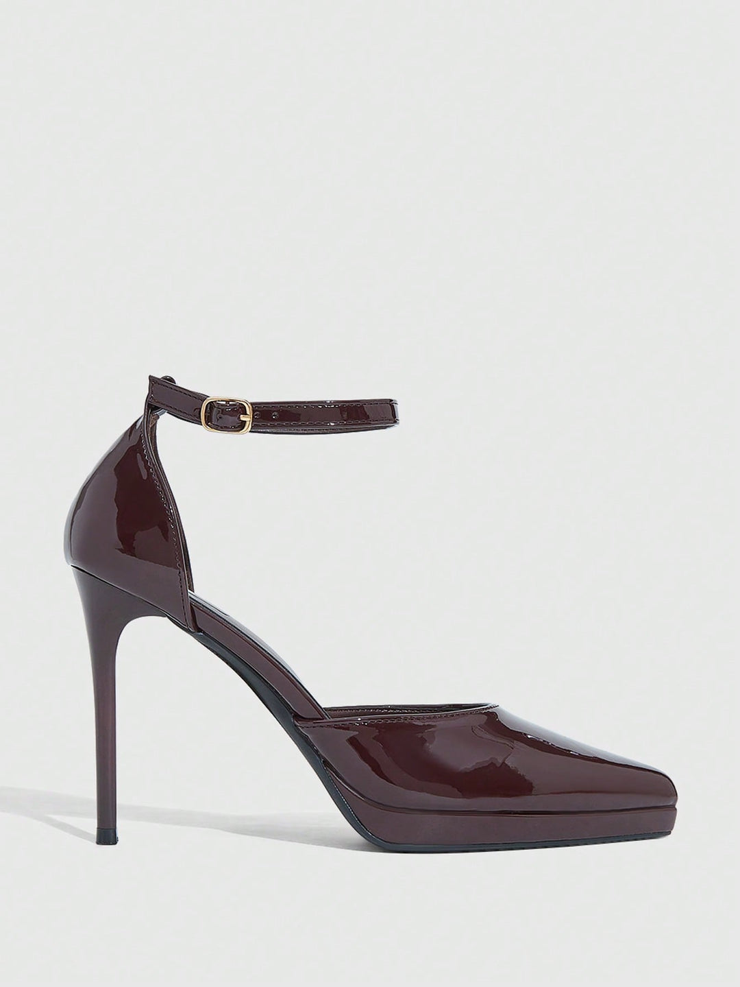 Pantofi cu toc SHEIN, maro
