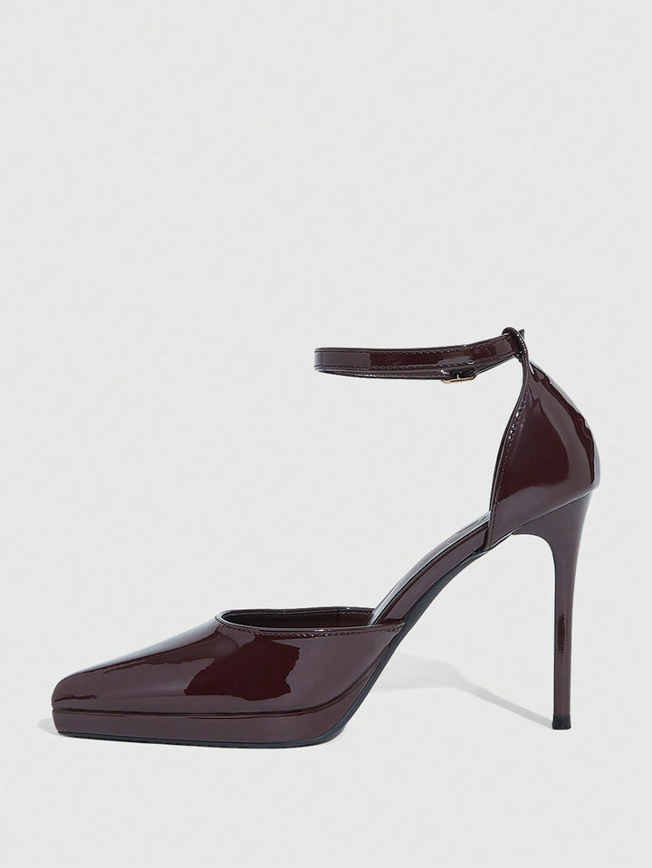 Pantofi cu toc SHEIN, maro