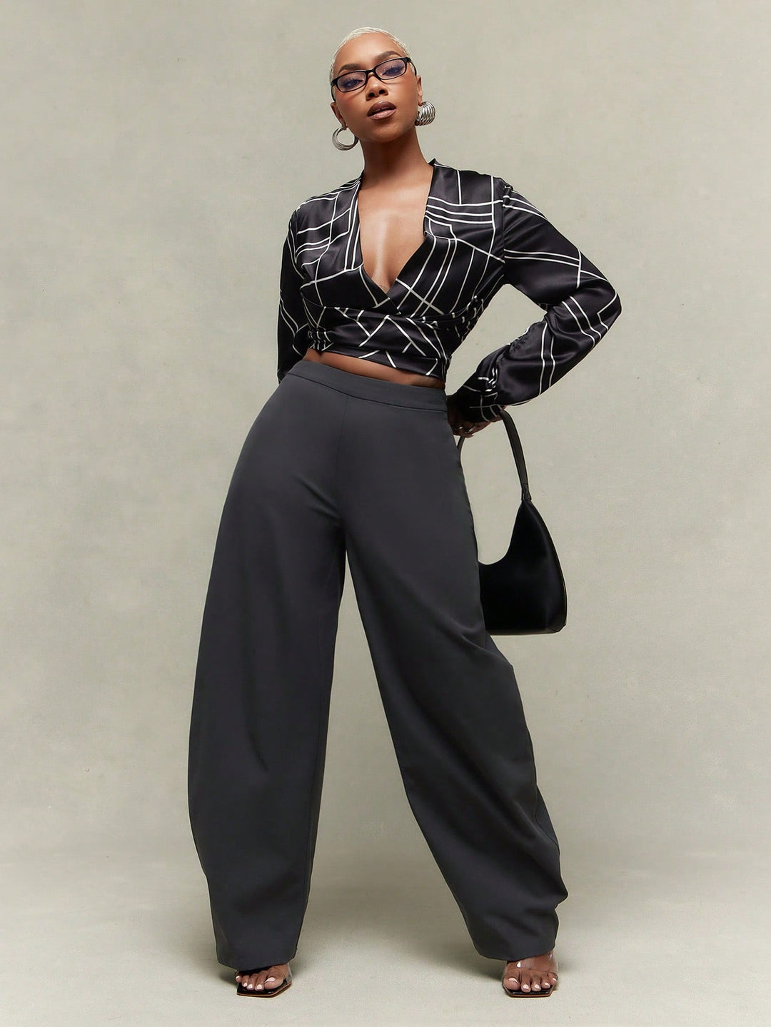 Pantaloni SHEIN, negru