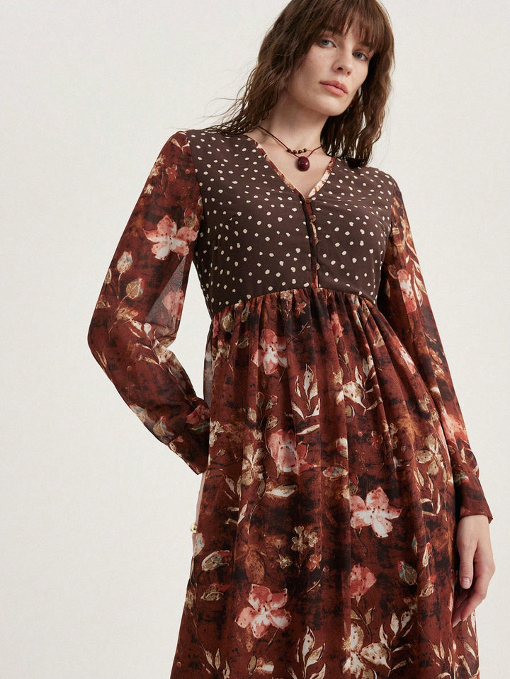 Rochie maxi SHEIN, mix culori