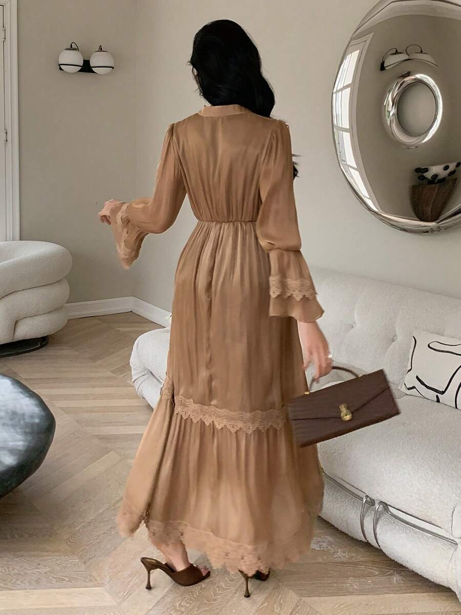 Rochie maxi SHEIN, maro