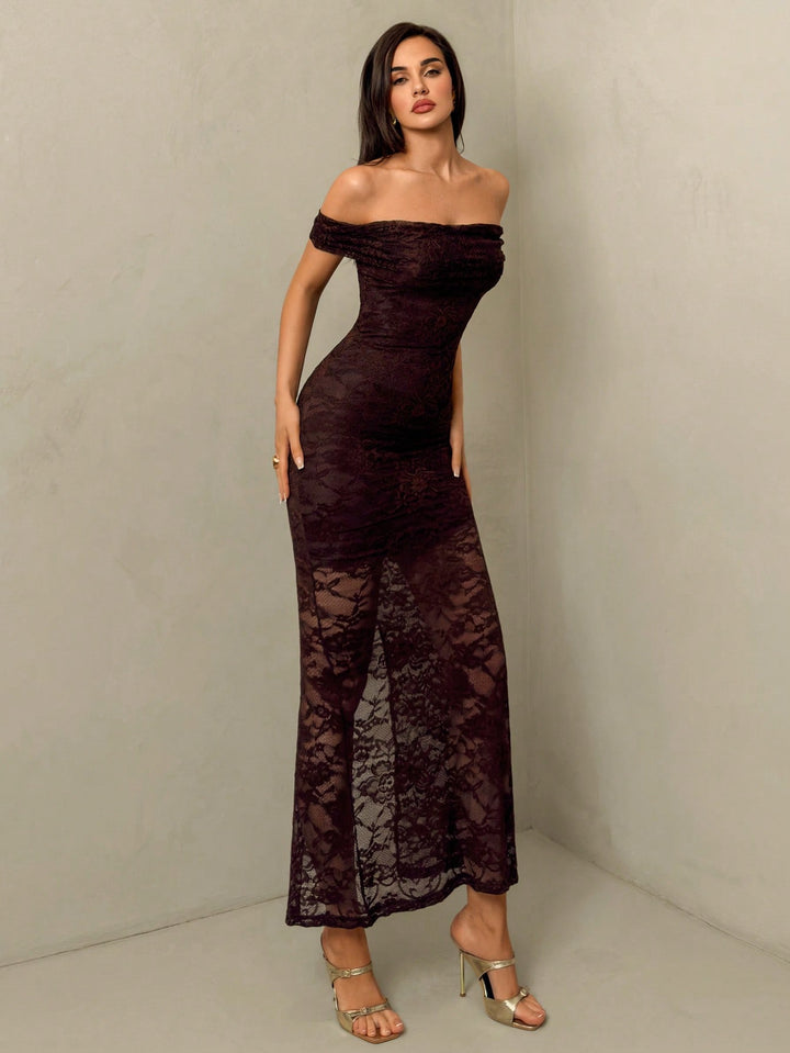 Rochie scurtă SHEIN, maro