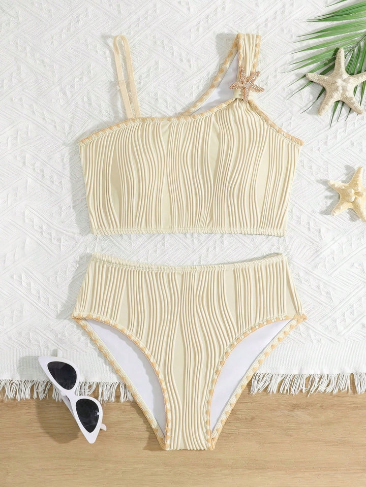 Set bikini SHEIN, portocaliu