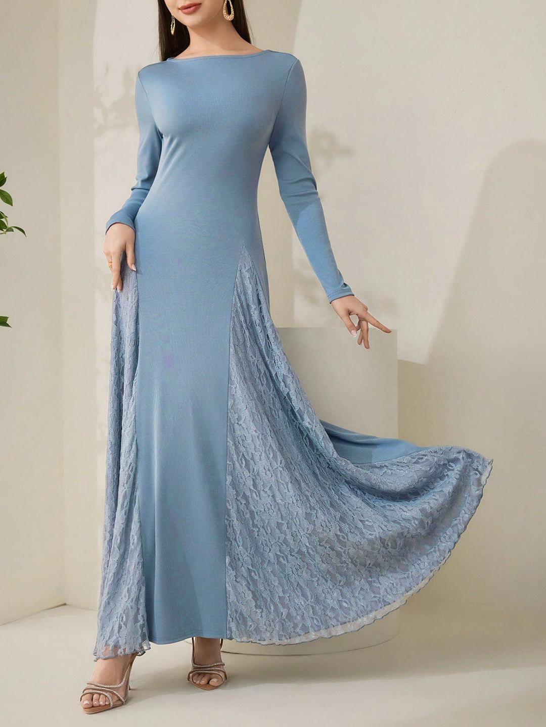 SHEIN Maxi ruha, kék