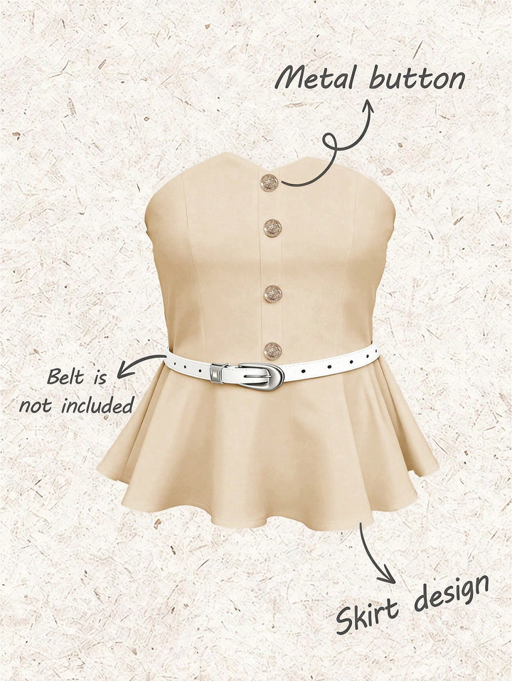 Top SHEIN, bézs