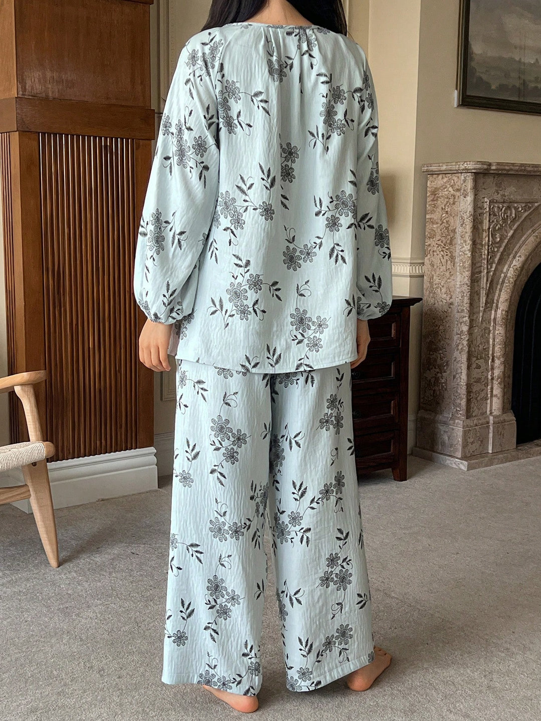 Pijama SHEIN, albastru
