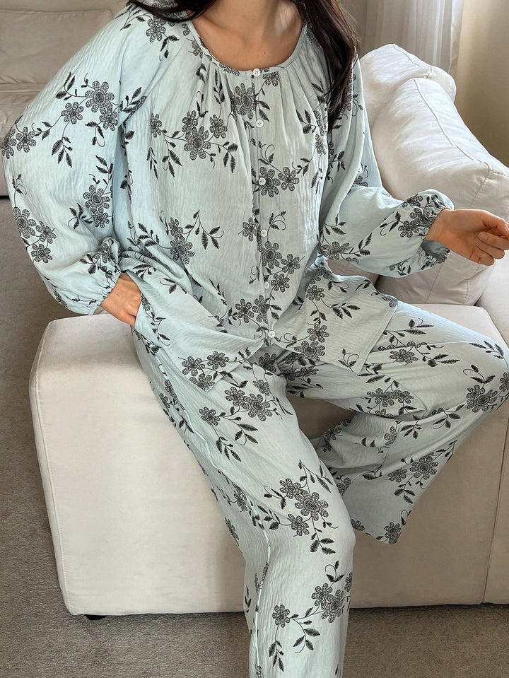 Pijama SHEIN, albastru