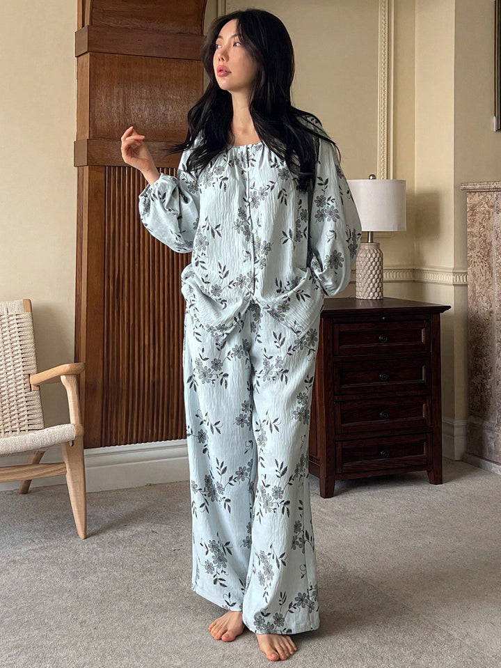 Pijama SHEIN, albastru