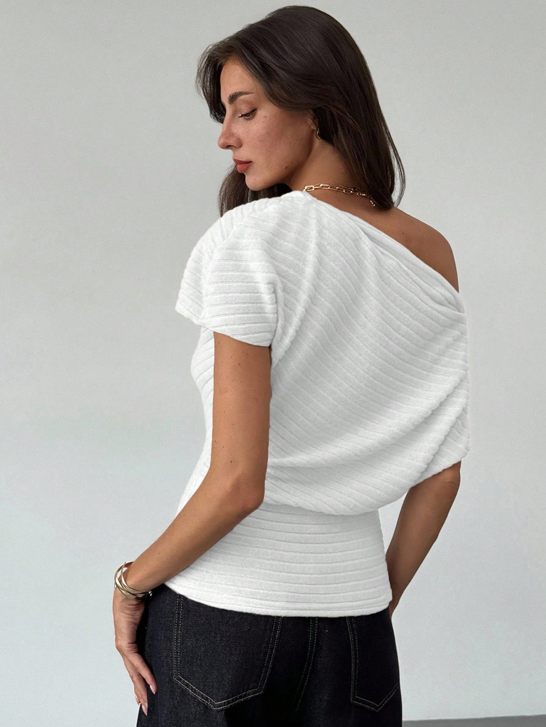 Top SHEIN, alb