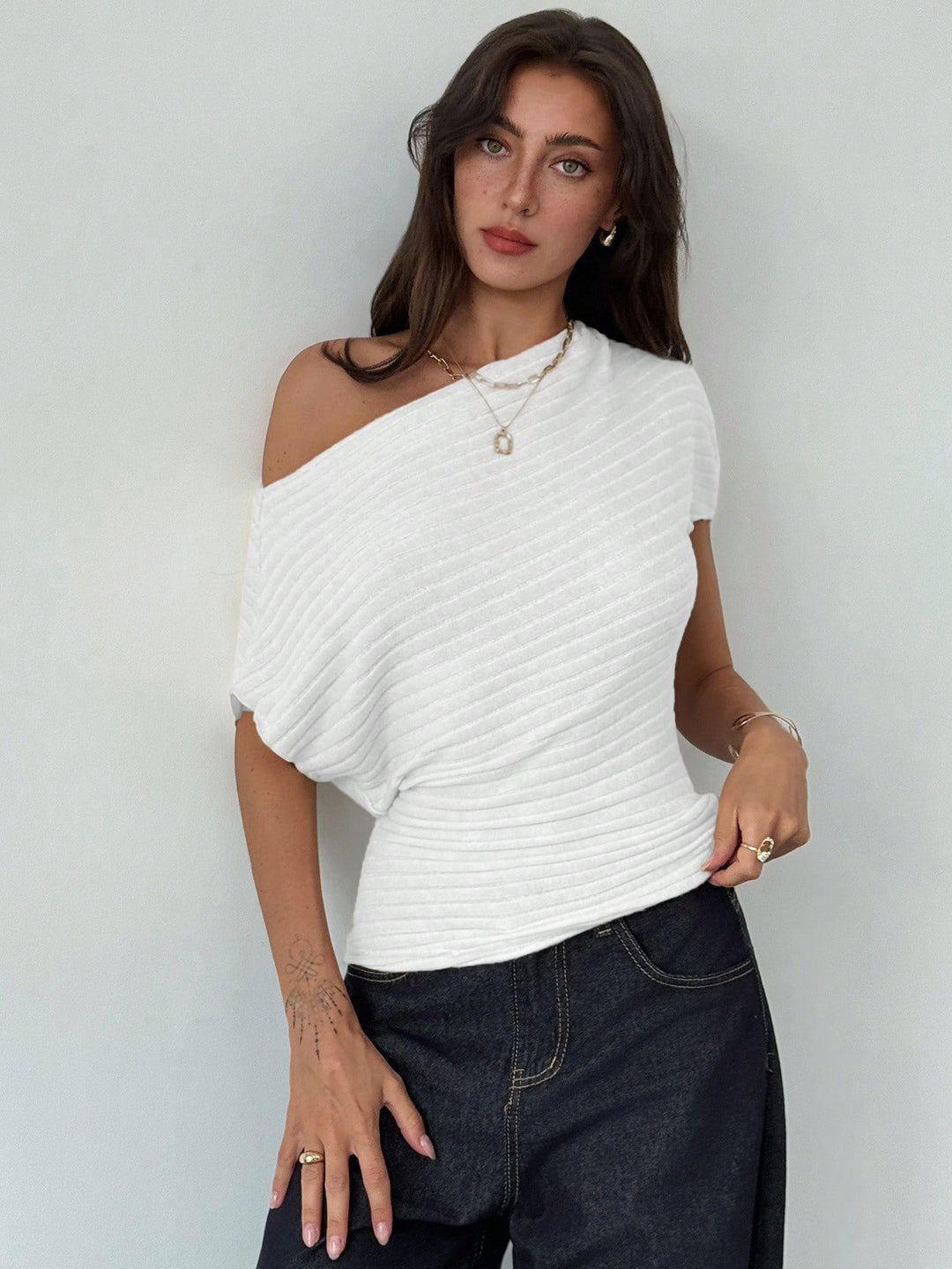 Top SHEIN, alb