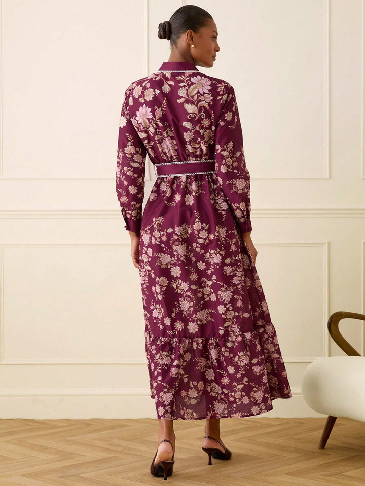 Rochie maxi SHEIN, mix culori