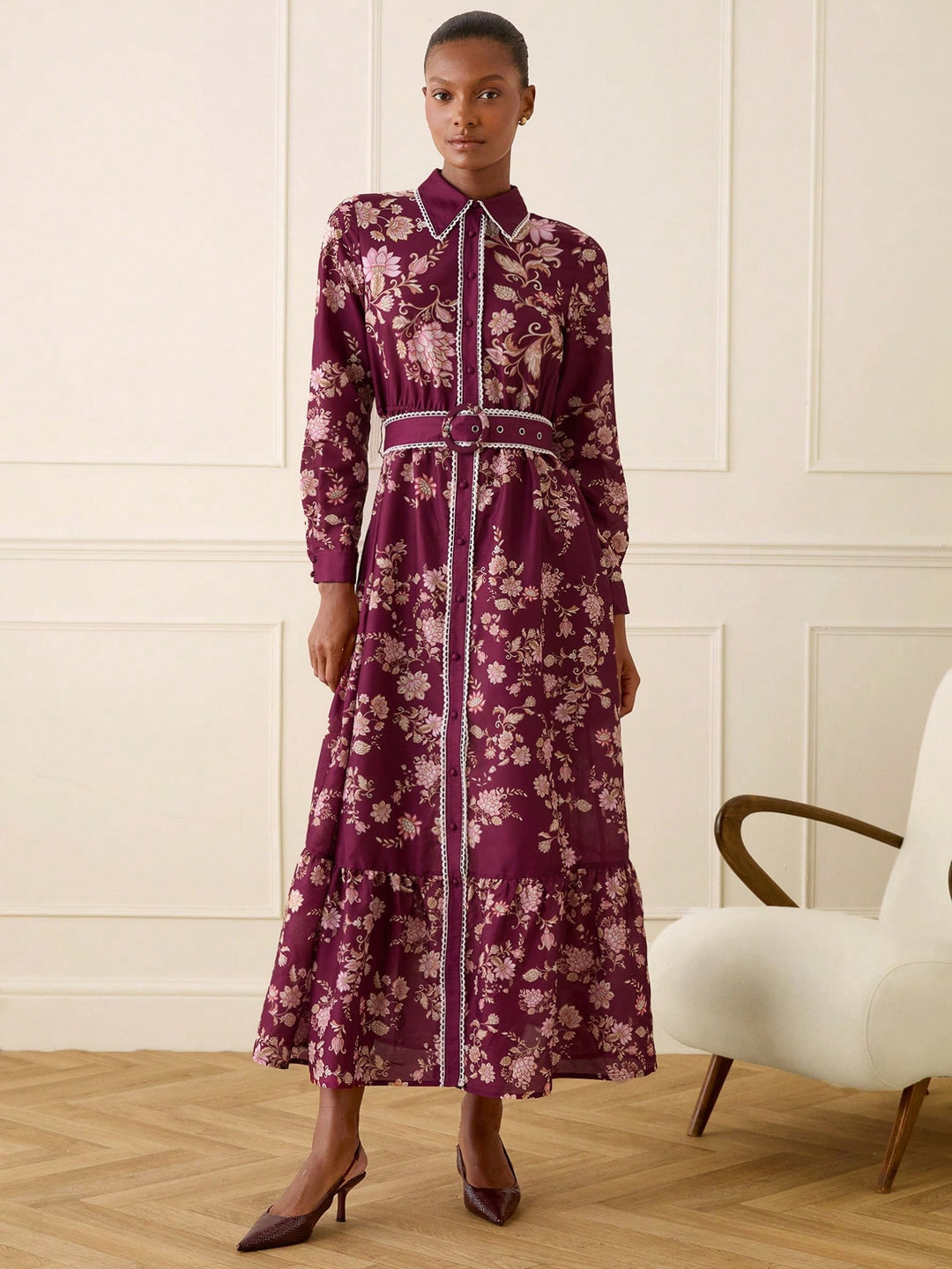 Rochie maxi SHEIN, mix culori