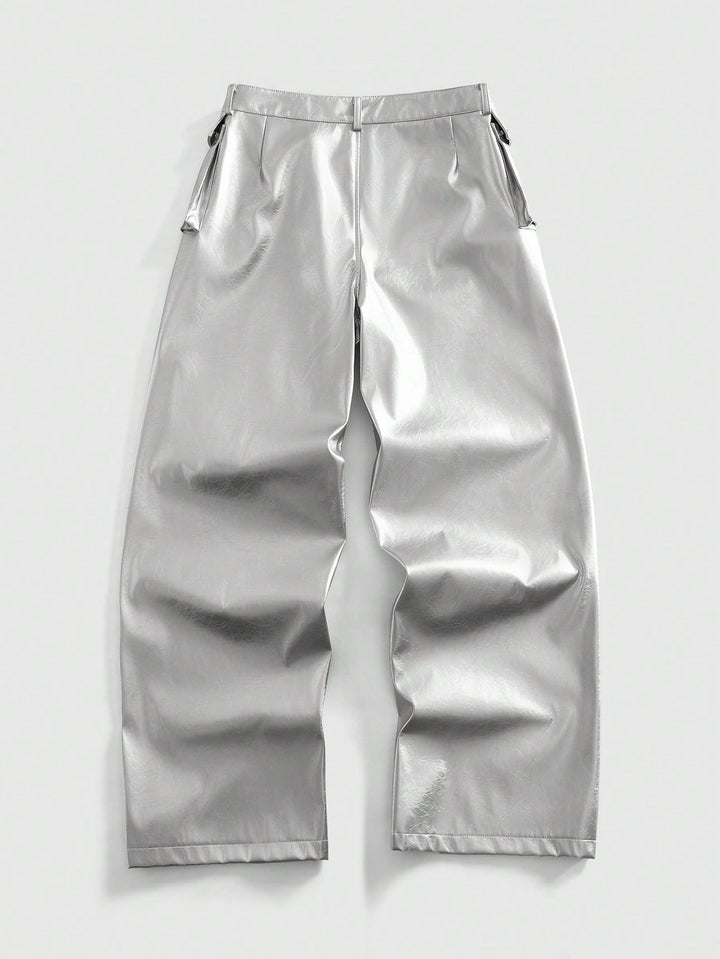 Pantalon SHEIN, argintiu