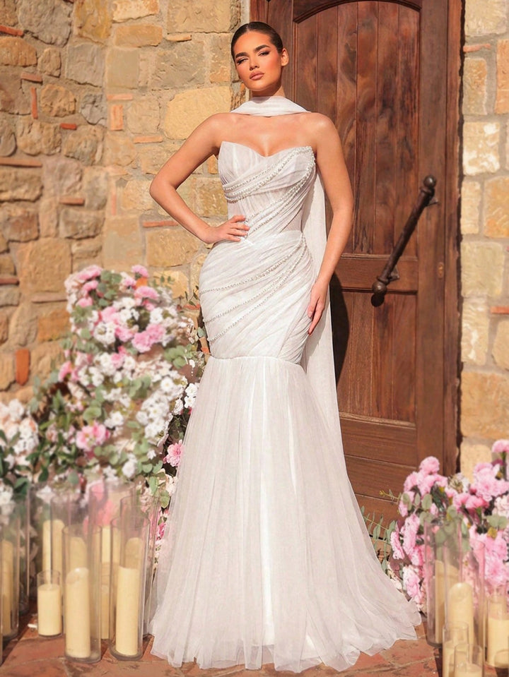 Rochie de mireasă SHEIN, alb