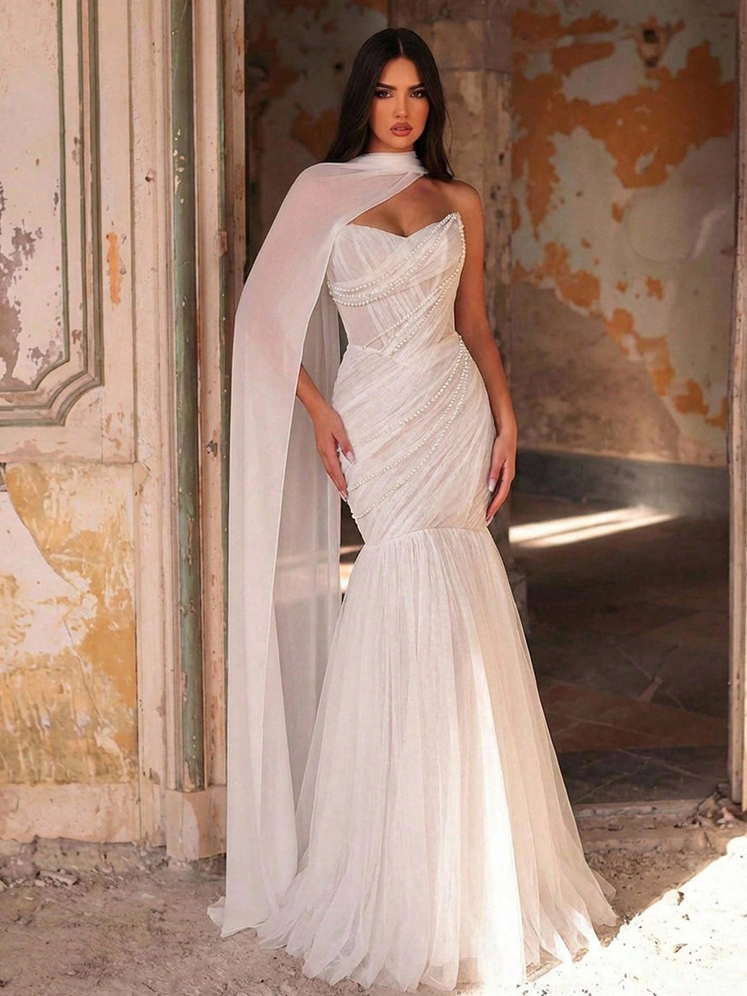 Rochie de mireasă SHEIN, alb