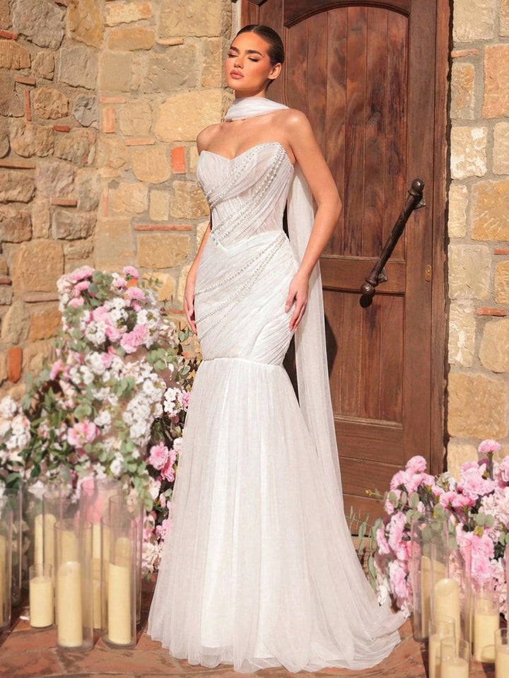 Rochie de mireasă SHEIN, alb