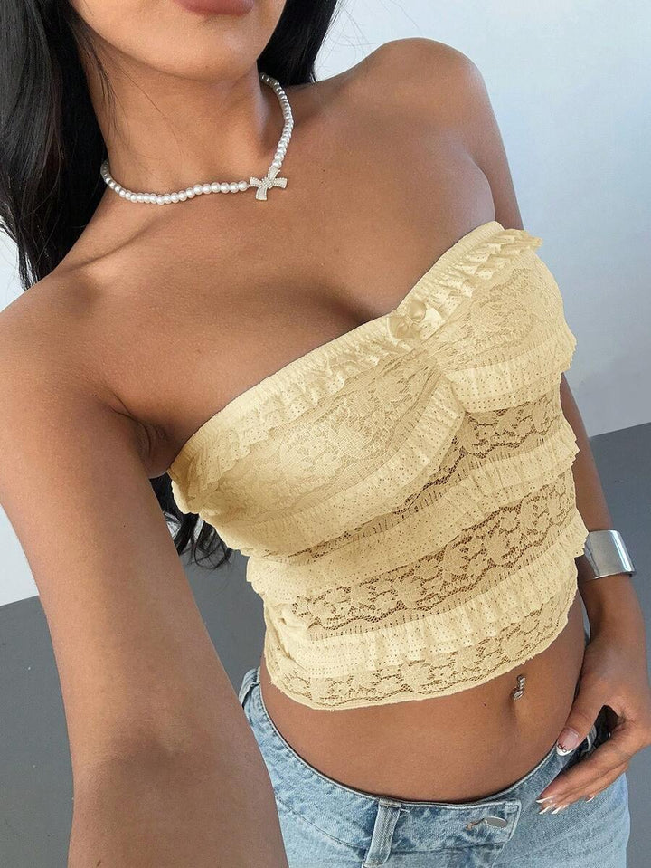 Top SHEIN, galben