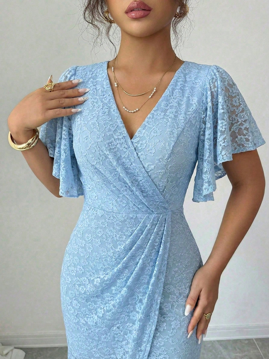 Rochie maxi SHEIN, albastru