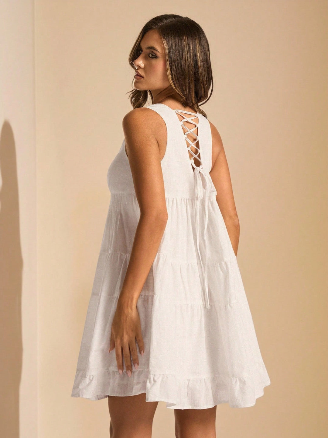 Rochie mini SHEIN, alb