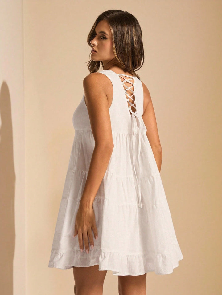 Rochie mini SHEIN, alb