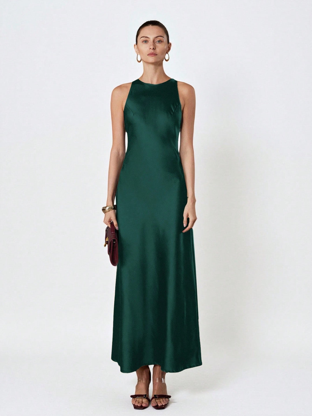 Rochie maxi SHEIN, verde