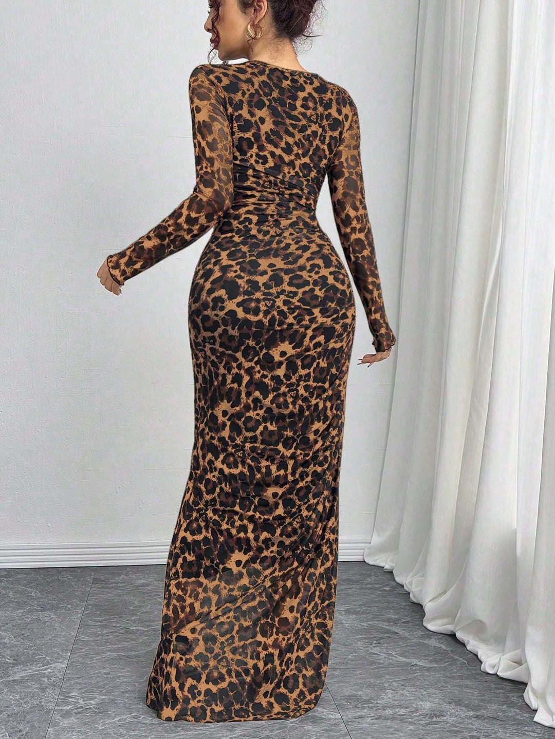 Rochie maxi SHEIN, maro