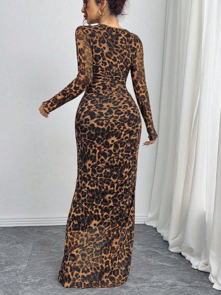Rochie maxi SHEIN, maro