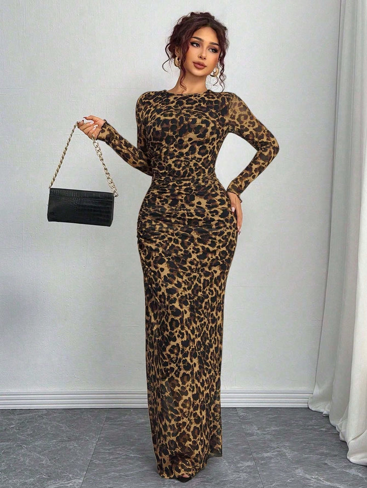 Rochie maxi SHEIN, maro