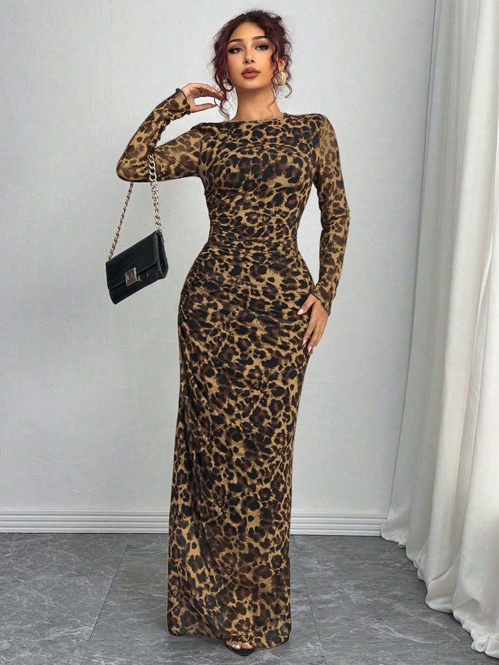 Rochie maxi SHEIN, maro