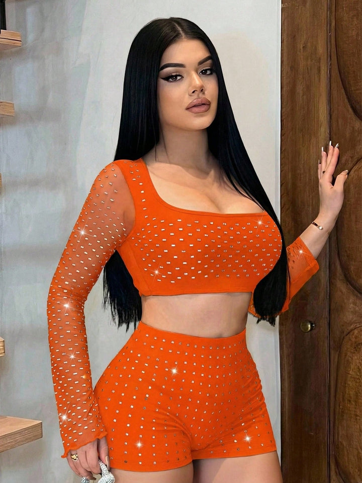 SHEIN narancssárga ruha szett