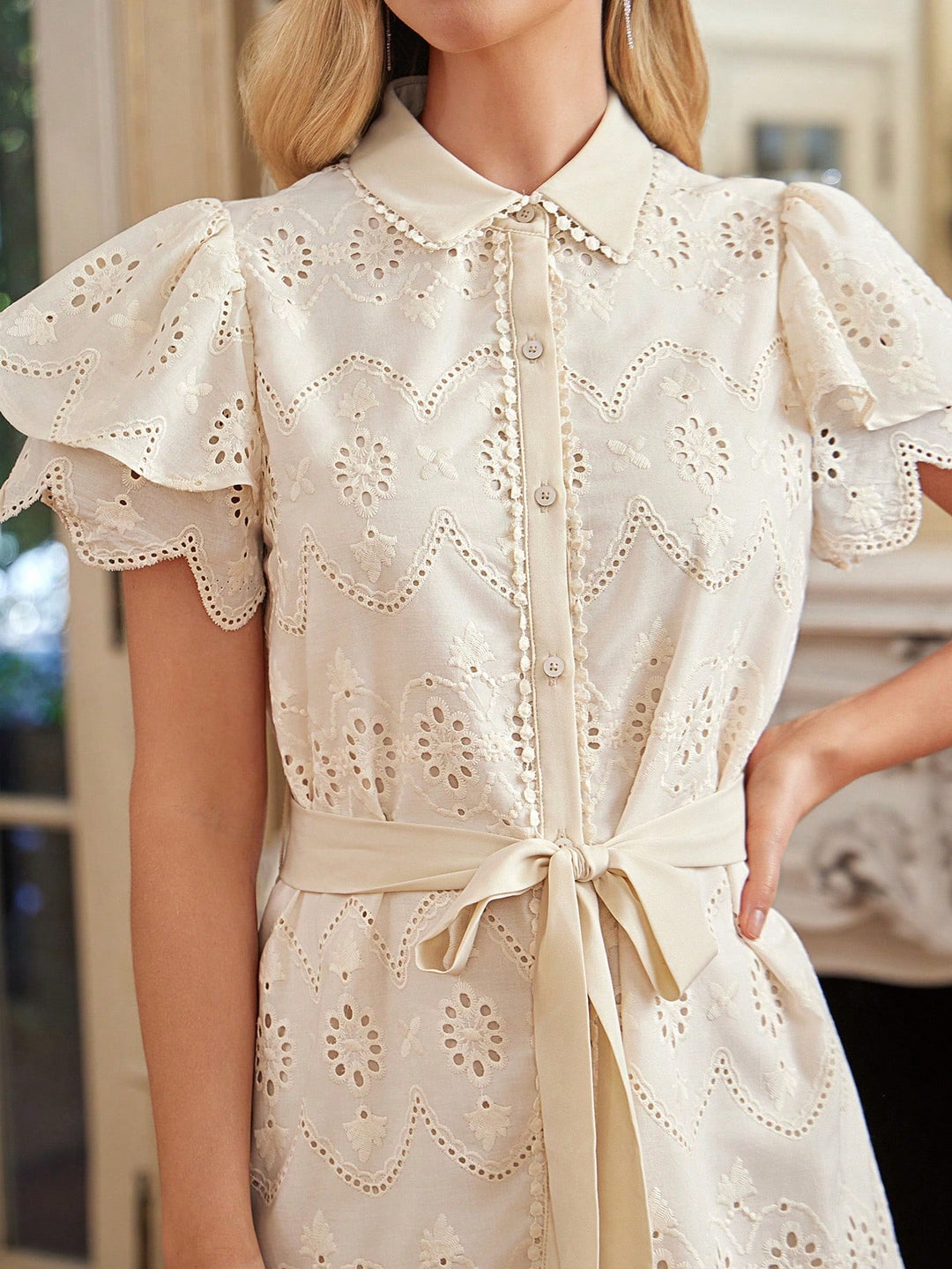 Rochie midi SHEIN, bej