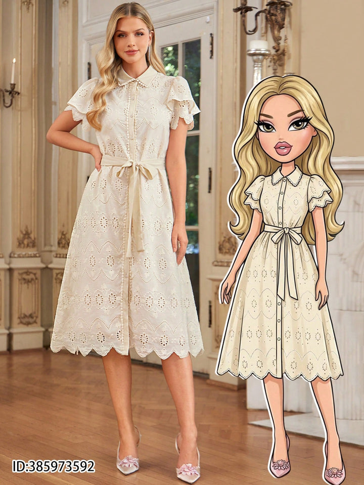 Rochie midi SHEIN, bej