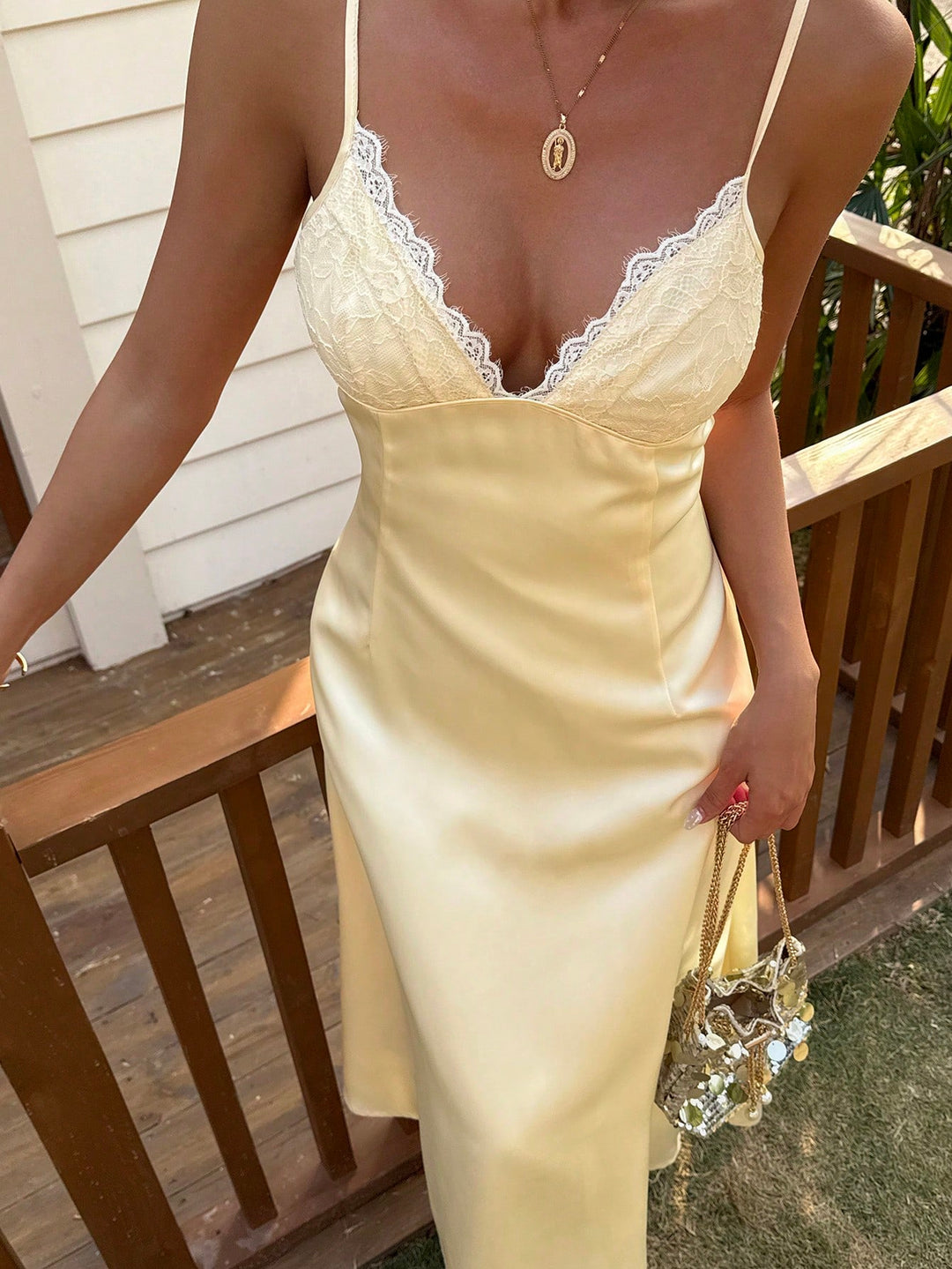 Rochie midi SHEIN, galben