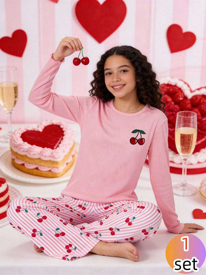 Compleu pijamale SHEIN, roz