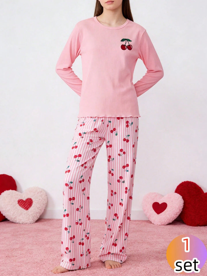Compleu pijamale SHEIN, roz