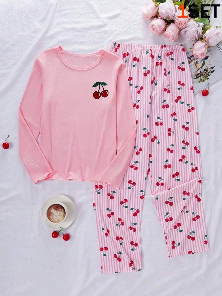 Compleu pijamale SHEIN, roz