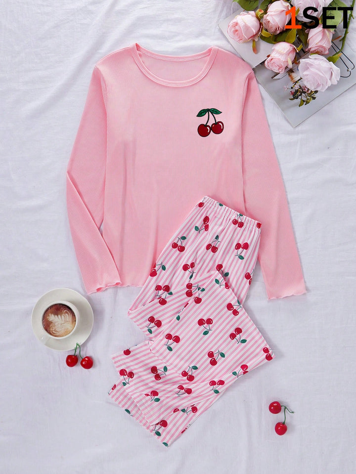 Compleu pijamale SHEIN, roz