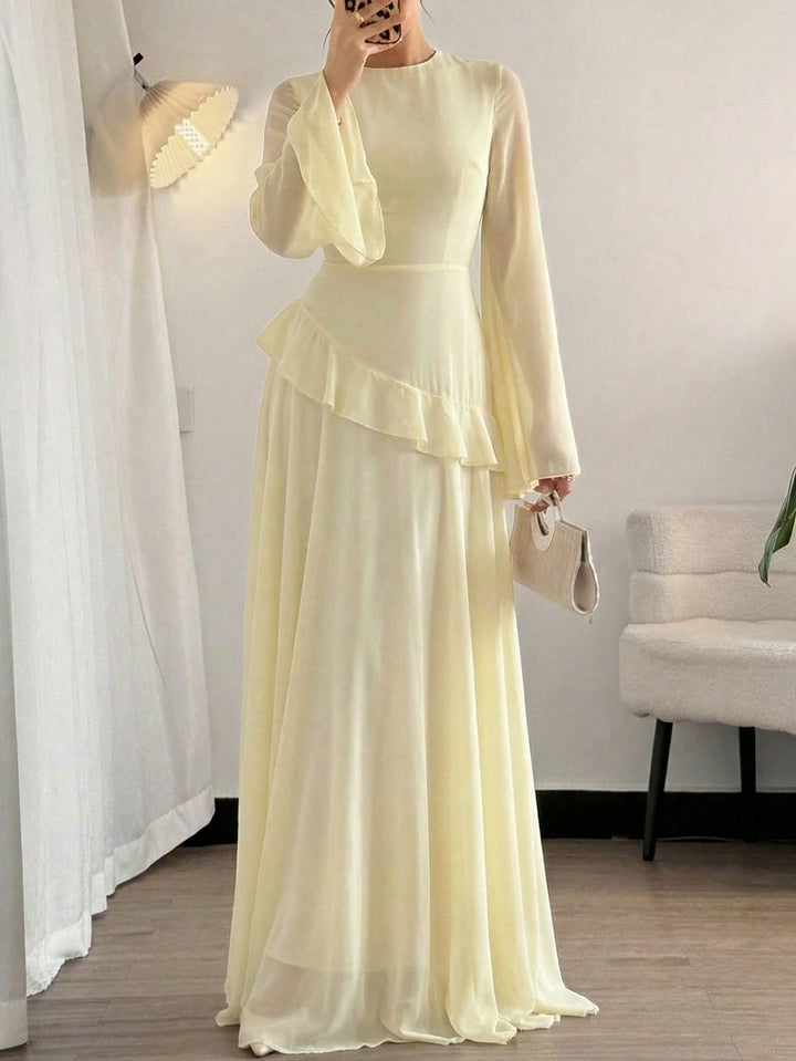 Rochie maxi SHEIN, portocaliu