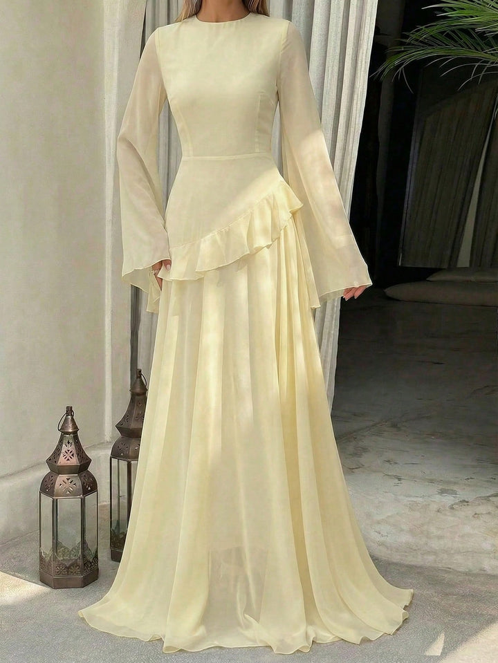 Rochie maxi SHEIN, portocaliu