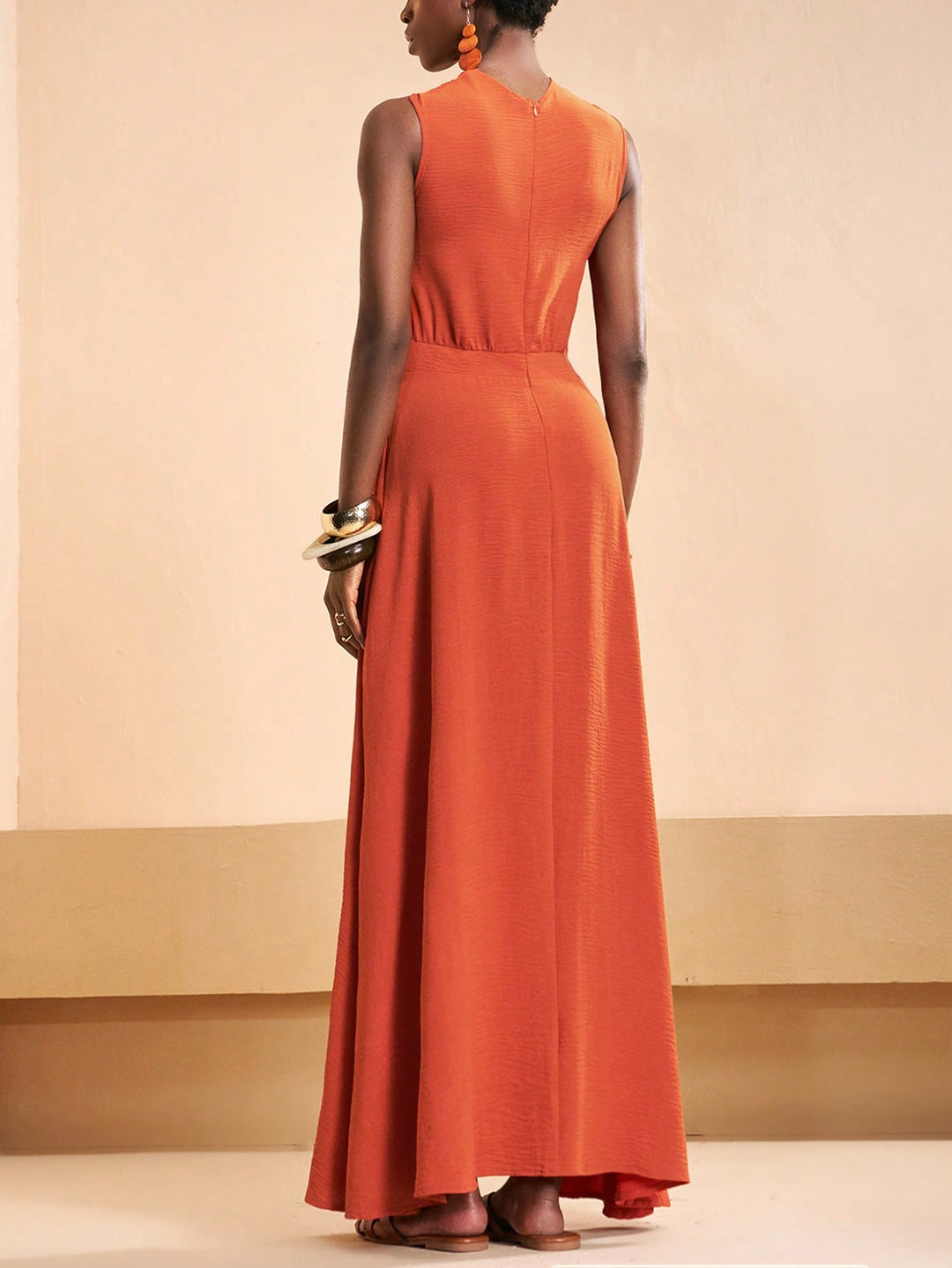 Rochie maxi SHEIN, maro