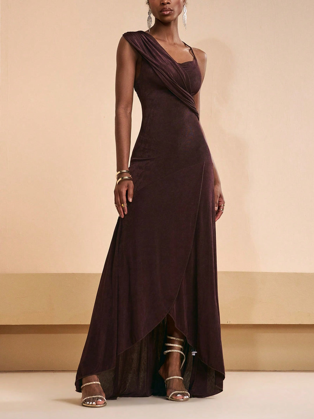SHEIN Maxi dress, brown