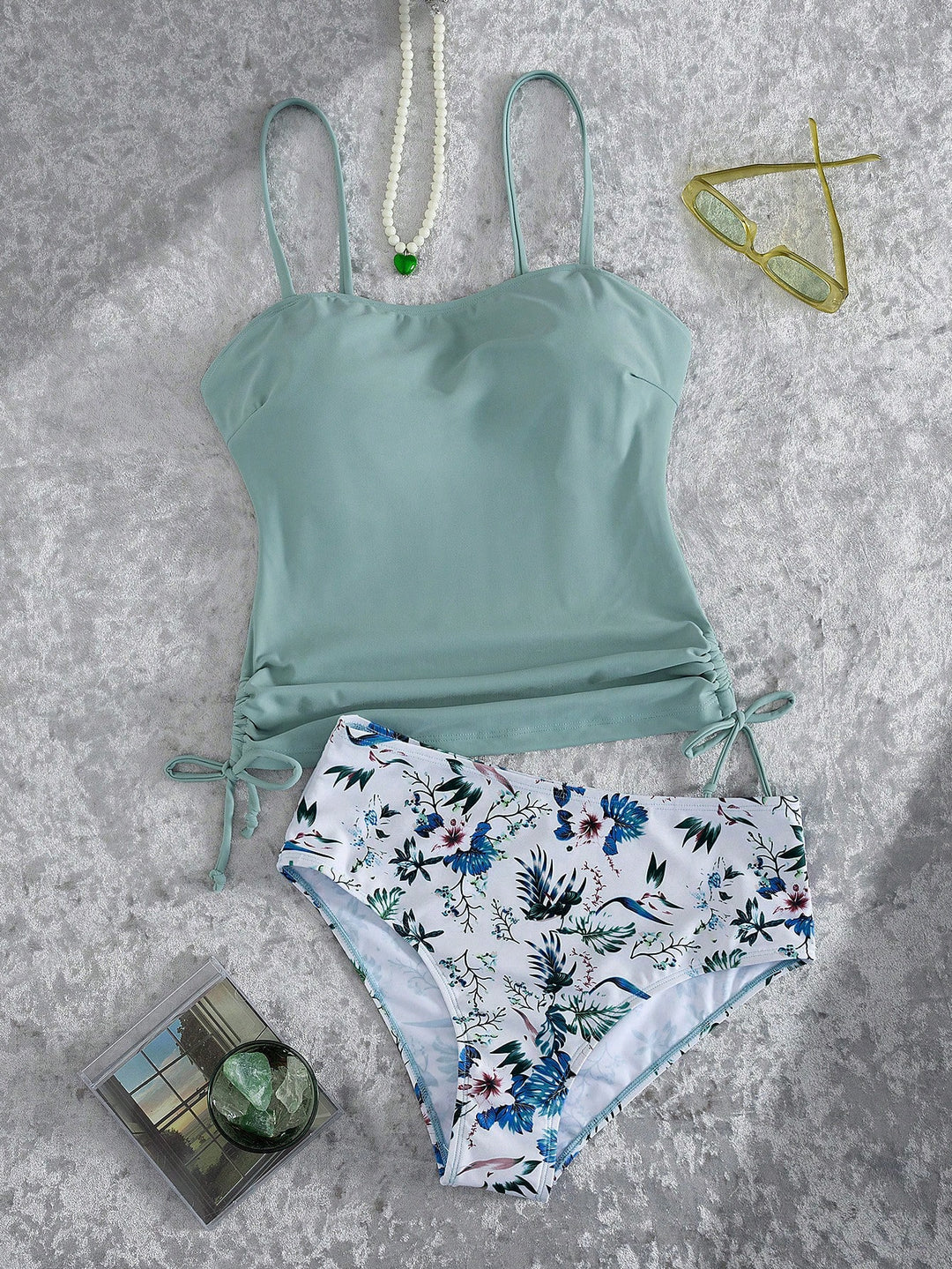 Costum de baie SHEIN, albastru
