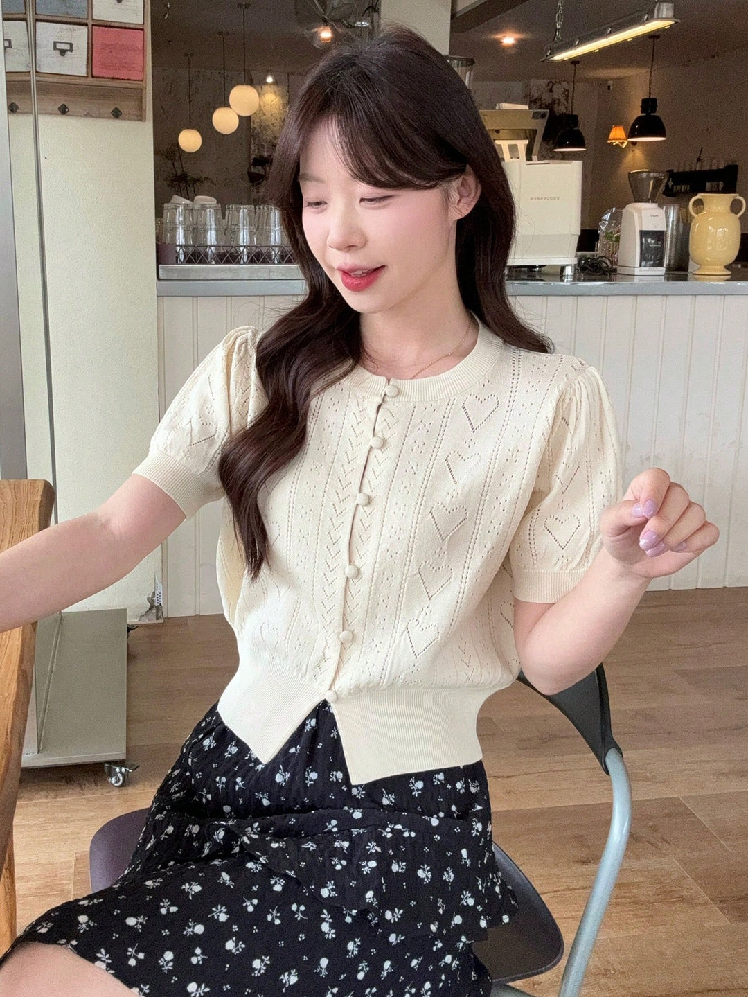 Bluza tricotată SHEIN, bej