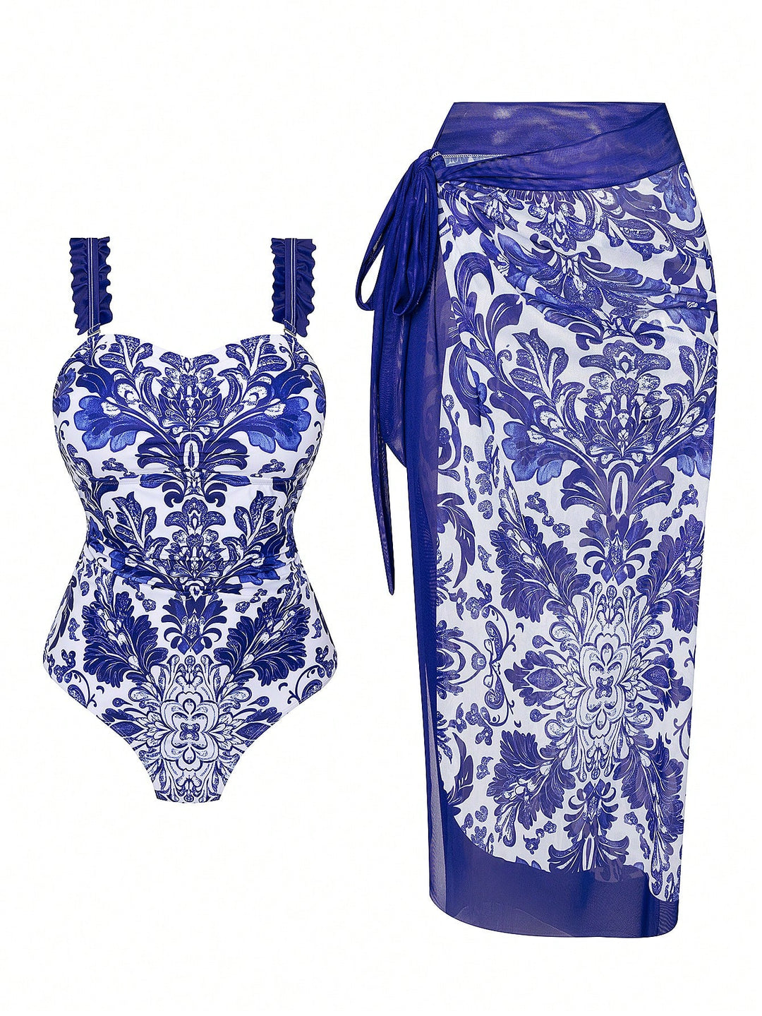Costum de baie SHEIN, albastru