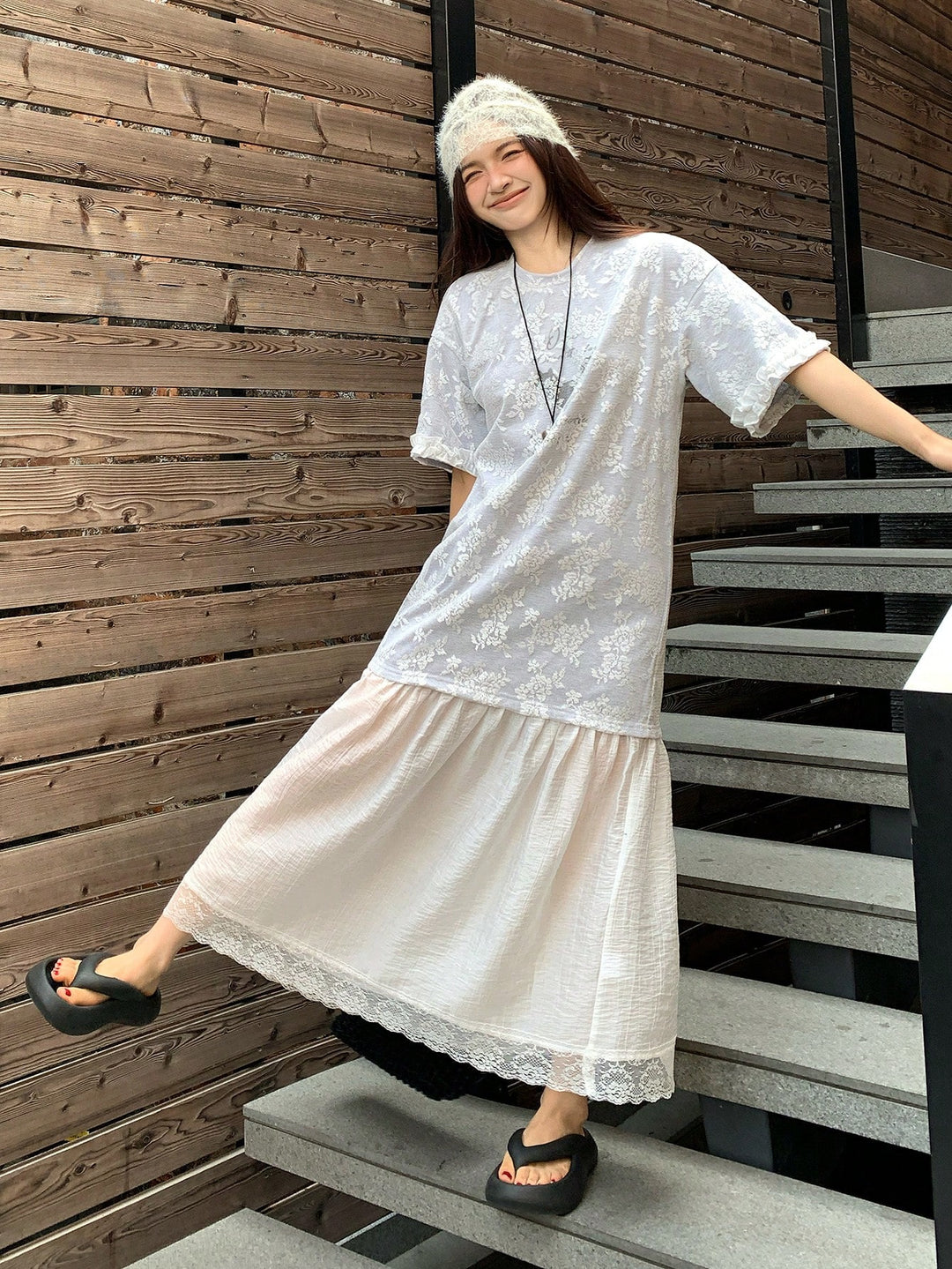Rochie maxi SHEIN, gri