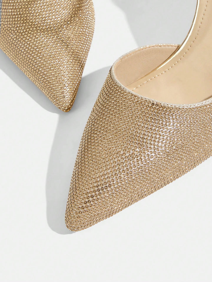 Pantofi cu toc SHEIN, auriu