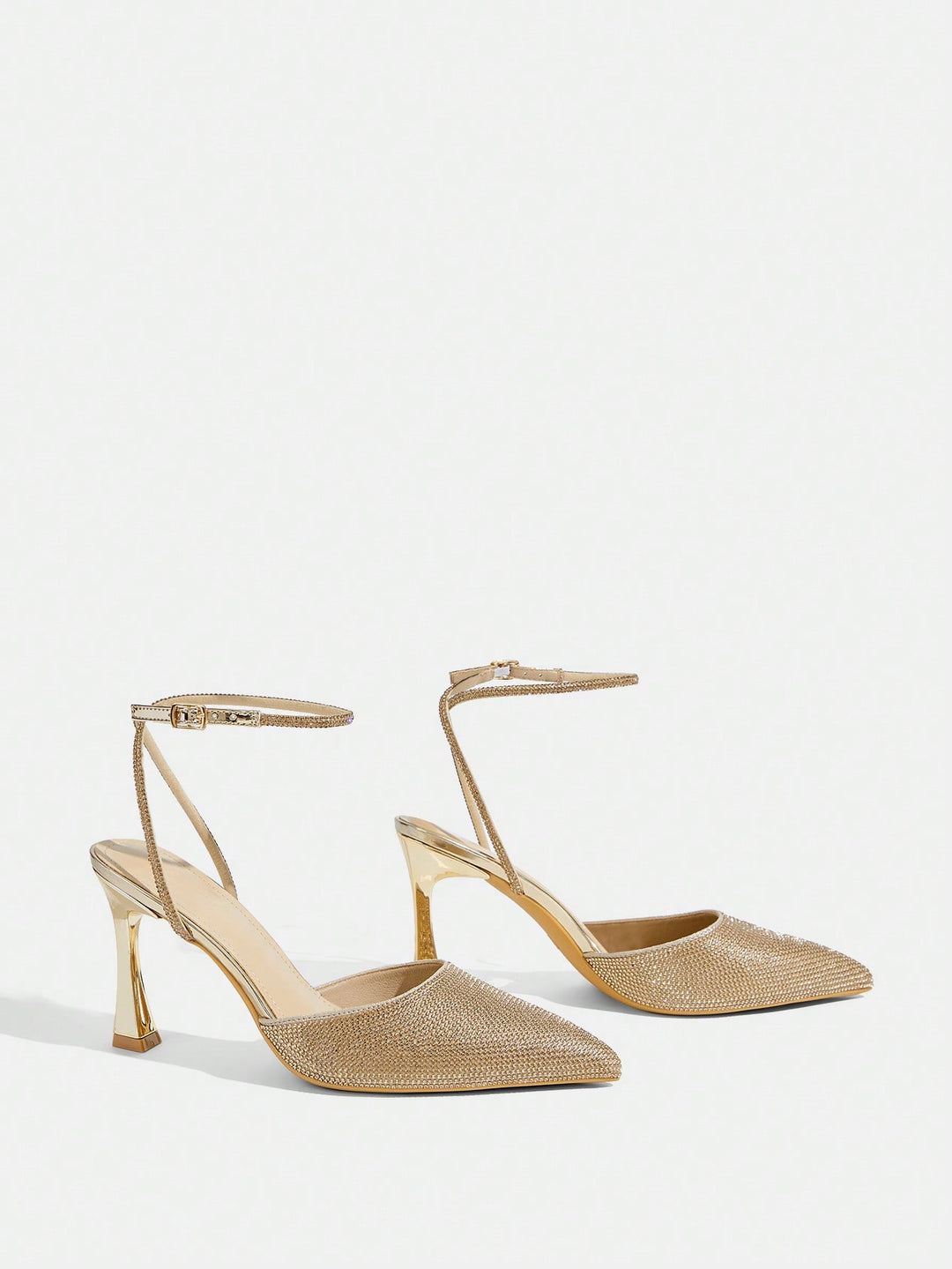 Pantofi cu toc SHEIN, auriu